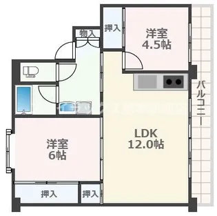 熊本県熊本市西区春日7【マンション】の間取り