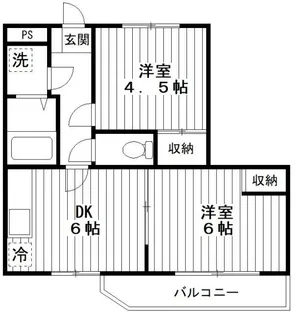 メゾン・ドゥ・ジョルジュ【2階】の間取り