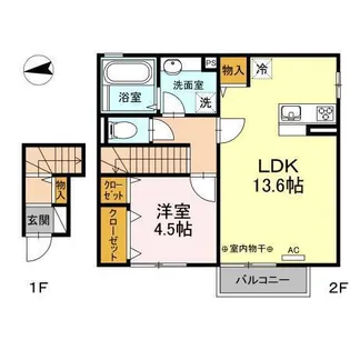 メゾン エヌズ【2階】の間取り