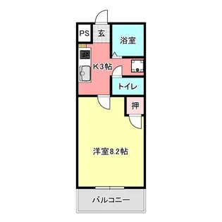 シングルライフ茜【3階】の間取り