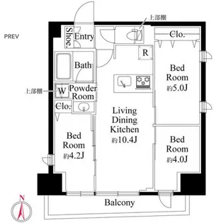 CLK南千住【5階】の間取り