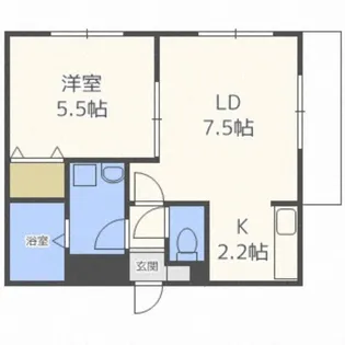 ABOND月寒西【1階】の間取り