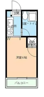 山崎ハイツ【1階】の間取り