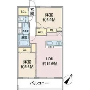 愛知県名古屋市名東区上社2【マンション】の間取り