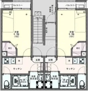 KLEIS青井【1階】の間取り