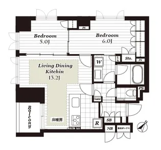 CONOE赤坂丹後町【4階】の間取り