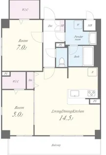 グランドガーデン【1階】の間取り