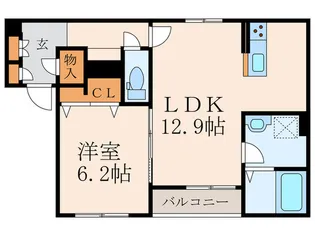 リイラすがの【2階】の間取り