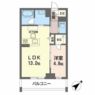 CLASSEUM連坊III【1階】の間取り