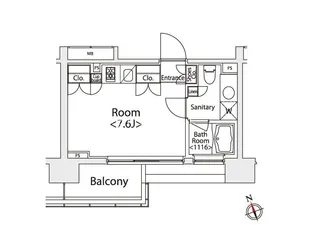 カスタリア戸越【5階】の間取り