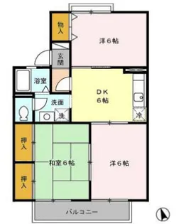パークハイムA【1階】の間取り