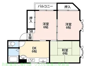 プライムサワ【4階】の間取り