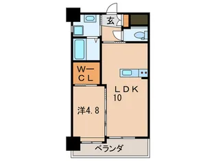 ガーデンコート門司駅前【6階】の間取り
