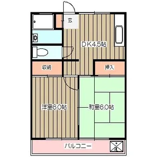 コーポクリハラ【2階】の間取り