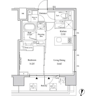 東京都渋谷区代々木3【マンション】の間取り