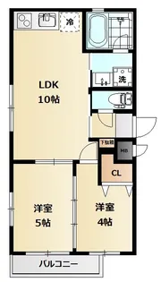メルヴェーユ神明【1階】の間取り