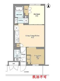 東京都中野区南台5【マンション】の間取り