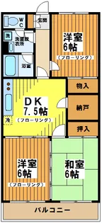 東京都調布市東つつじケ丘2【マンション】の間取り
