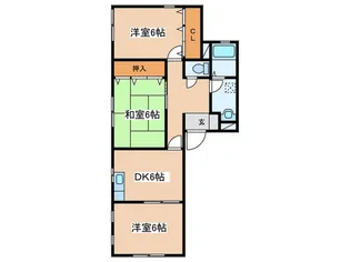 元町レジデンスII番館【1階】の間取り