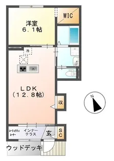 茨城県ひたちなか市大字高場【アパート】の間取り