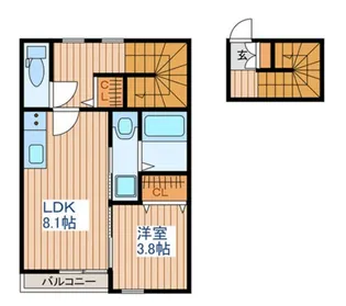 グランクレストA棟【2階】の間取り