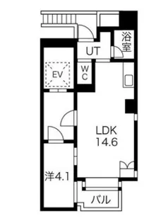 FLEG広尾FUSE 0802号室 8階【8階】の間取り