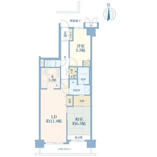 クレアセトル北赤羽【8階】の間取り
