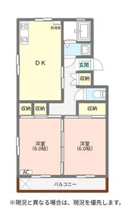 コーポラス光【2階】の間取り