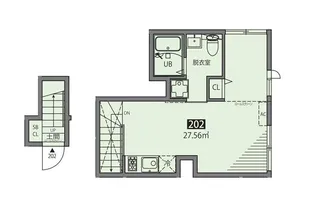 Meguro Senzoku U【2階】の間取り