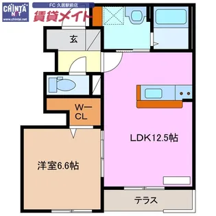 ESPELIA HILLS【1階】の間取り