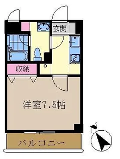 コートエスト【1階】の間取り