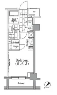 ONE ROOF FLAT TSUKISHIMA【7階】の間取り