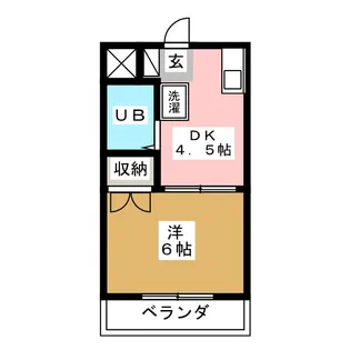 タクジム高野【2階】の間取り