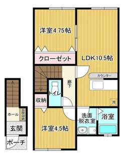 ジャルダン大山【2階】の間取り