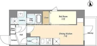 グランカーサ上野松が谷【8階】の間取り