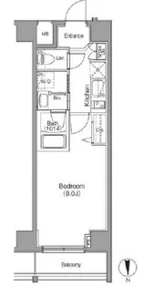 ボアビスタ門前仲町【7階】の間取り