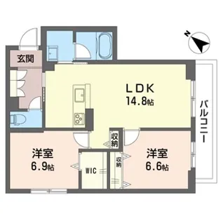 SHM サンパティーク M【2階】の間取り