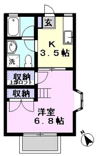 ポルタピーノ馬橋【1階】の間取り