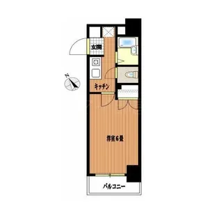 スカイコート日本橋浜町【7階】の間取り