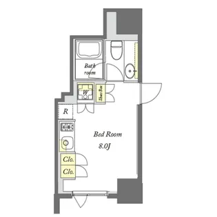 プライムメゾン横浜WEST【4階】の間取り