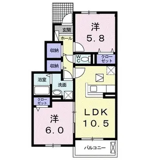 アヴァンセA【1階】の間取り
