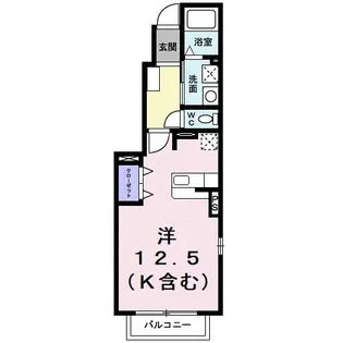 モデルノ デーア【1階】の間取り