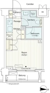 カスタリア菊川【4階】の間取り