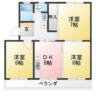 ファミーユ山田【3階】の間取り