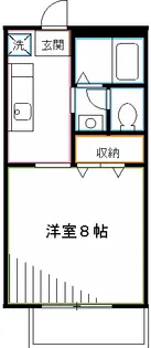 フラッツ夢夢【2階】の間取り