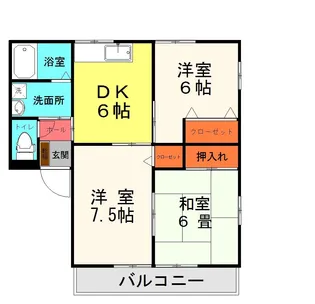 レトアミユキII【2階】の間取り
