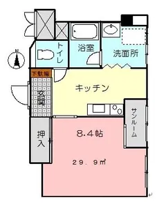 ファミールかんの【3階】の間取り