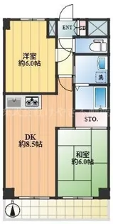 パレス櫻【7階】の間取り