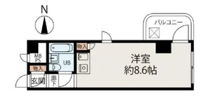 セザール第2蒲田【4階】の間取り