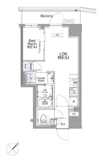 SS.FLAT平井【2階】の間取り
